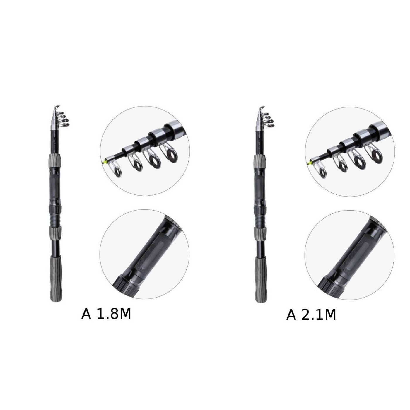 Fishing Rod with For Durable Construction Conditions Available in Two Sizes