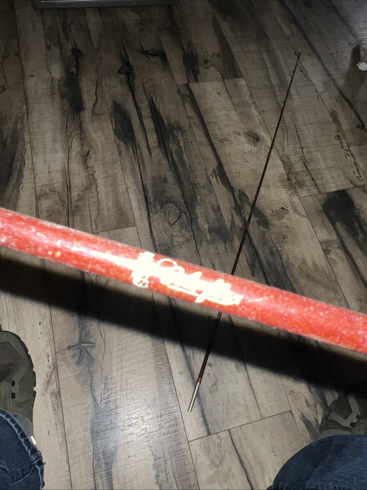 Vintage Antique Silaflex 7’ 2pc fiberglass Spin cast rod 7 Guides. Pre-Browning