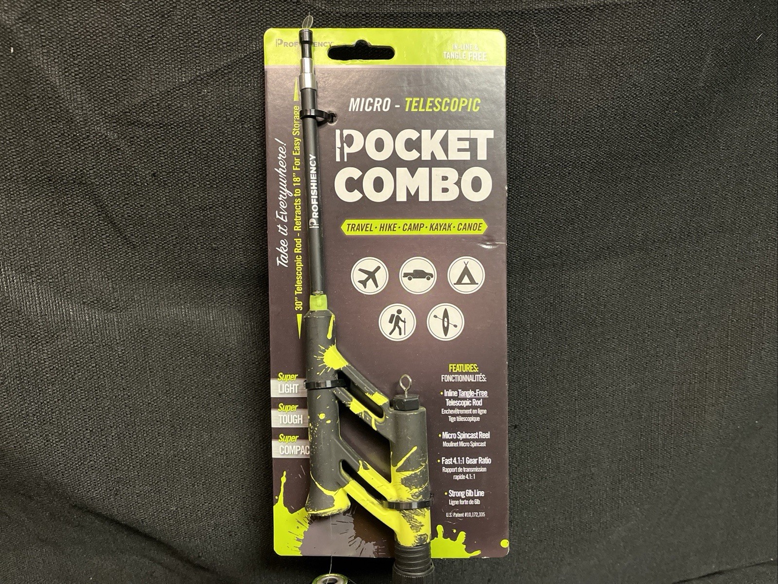 NEW PROFISHIENCY POCKET COMBO 30″ TELESCOPIC FISHING ROD MICRO SPINCAST REEL