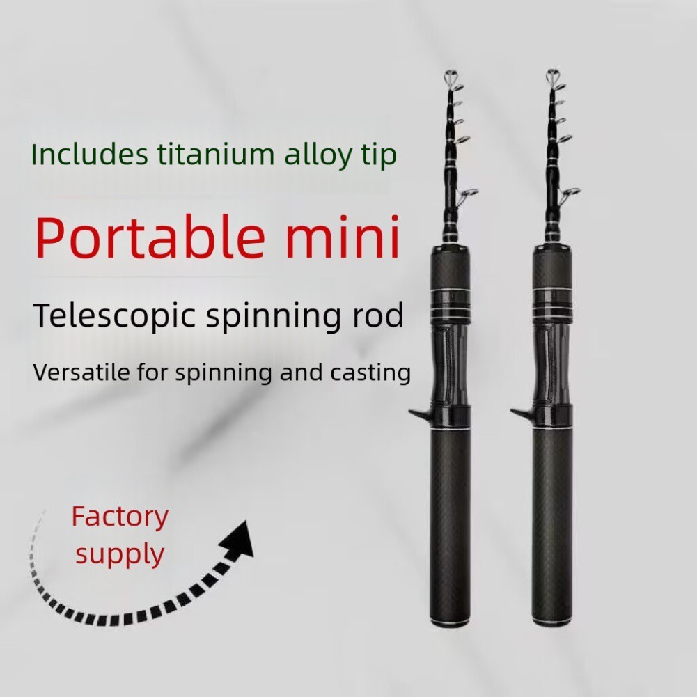 1 5m 1 8m Carbon Handle Ultralight Telescopic Lure Rod for Fishing Outdoors