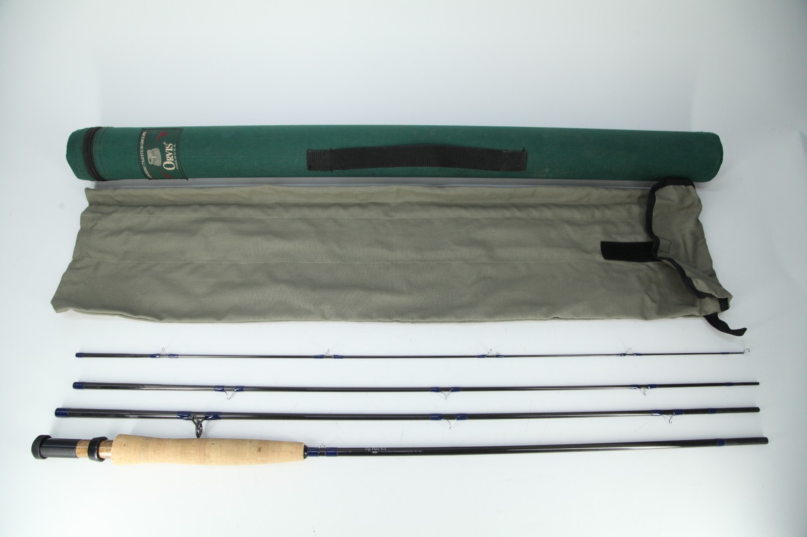 Orvis Silver Label TL Fly Rod 9′ 6wt 4pc Tip Flex 9.5 w/ Tube & Sock Made USA