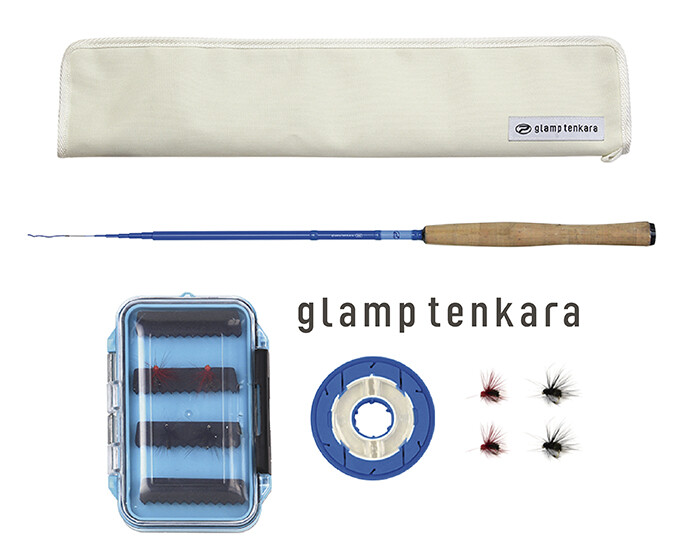** PROX Glamp Tenkara set 360 Rod + fly + case + level line + leader set