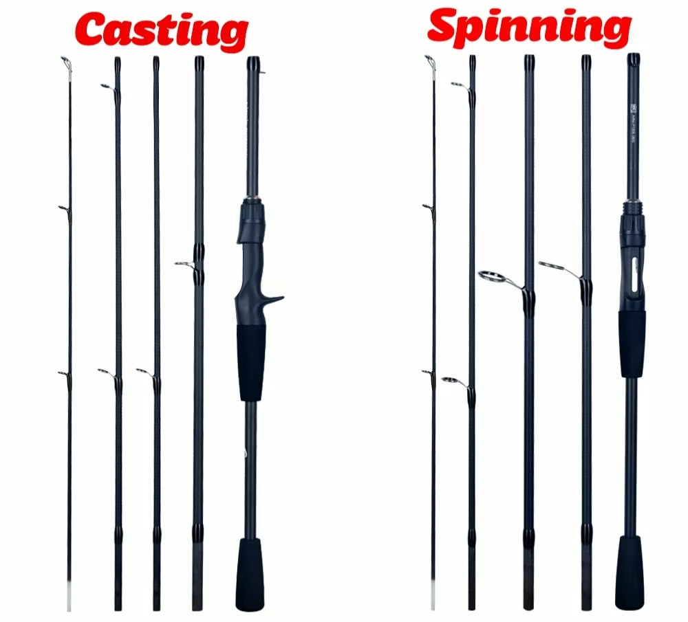 Travel Vacation Fishing Rod Sea Saltwater Freshwater Fishing Rods Cast & Spin