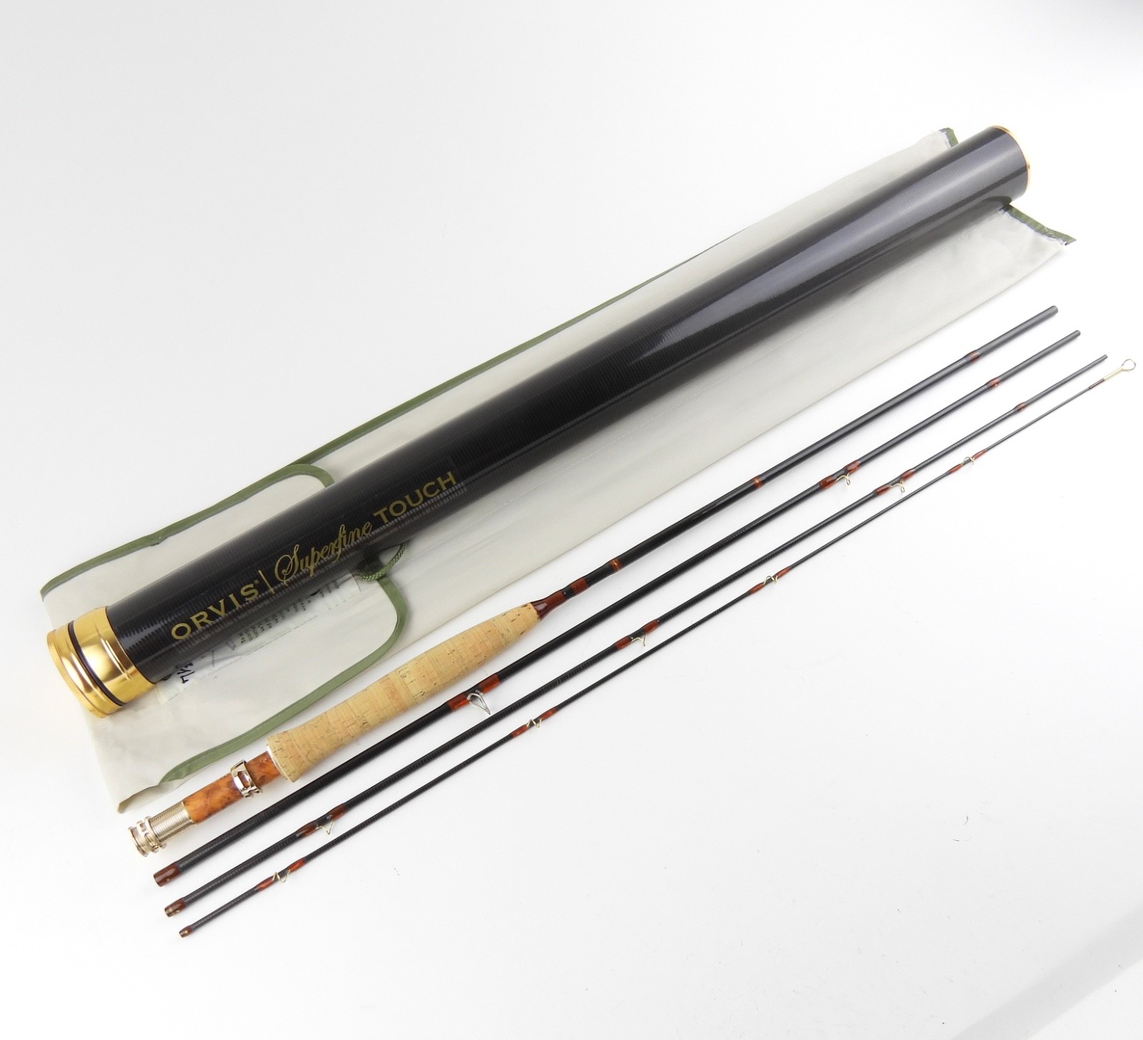 Orvis Superfine Touch Fly Fishing Rod. Full Flex. 7’ 6”. 5wt. W/ Tube & Sock.