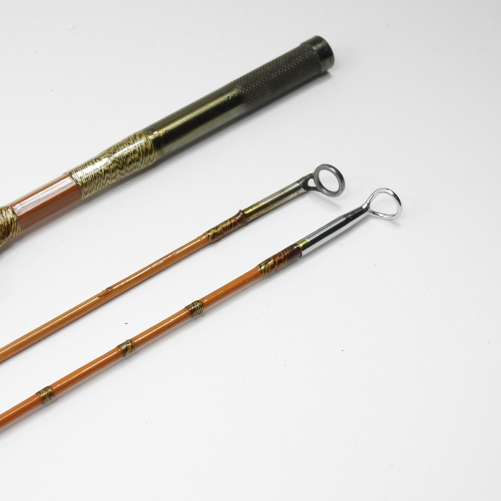 Milwards “Troutmaster” Bamboo Fly Rod. 8’ 10”. 6-7wt. W/ Tube & Sock. England.