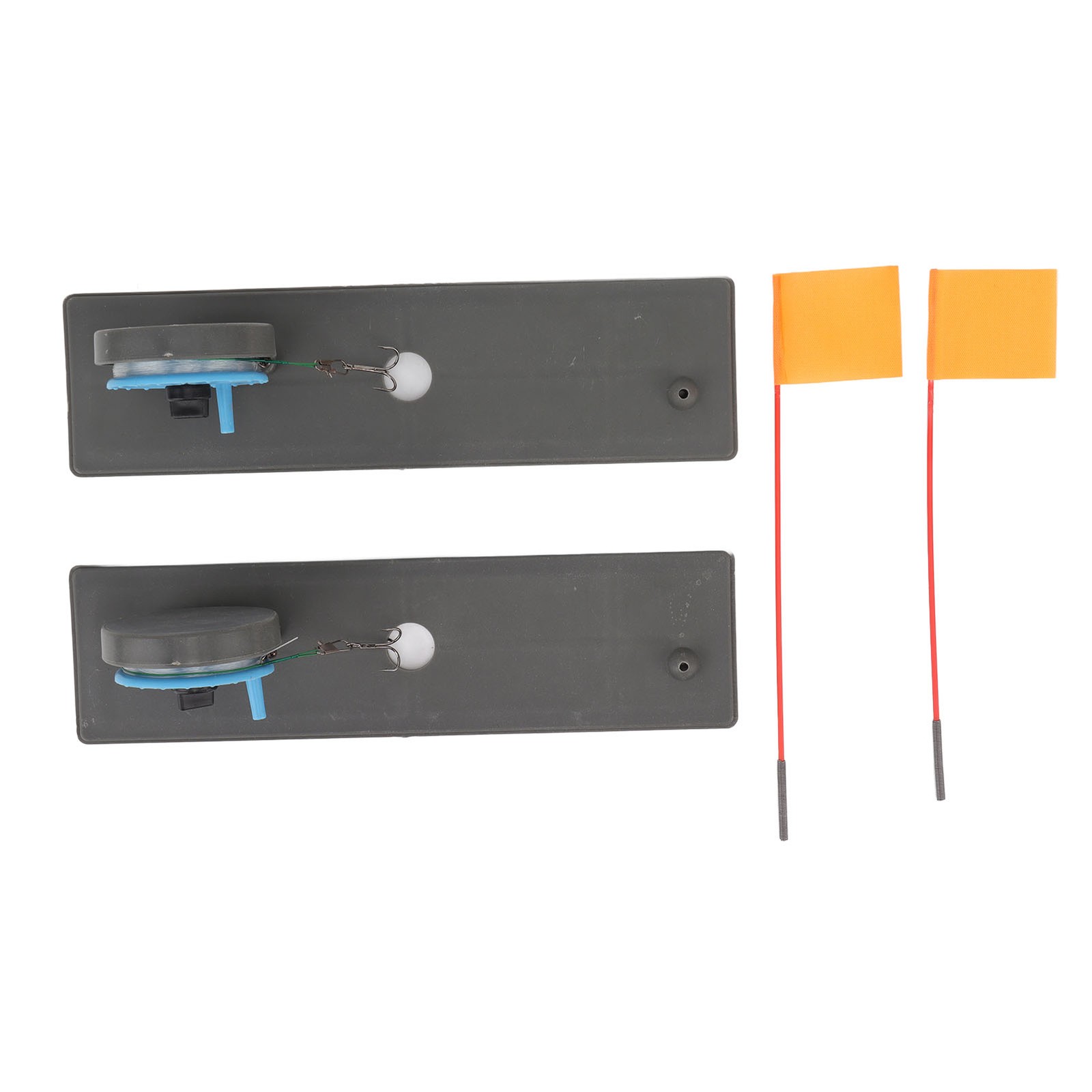 2pcs Ice Fishing Flag Rod Automatic Floating Portable Tip Up