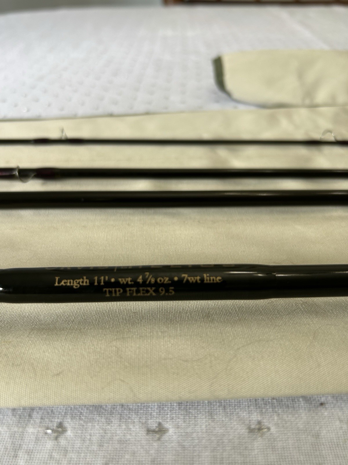 Orvis Helios Tip Flex 9.5 Fly Rod 11ft 7wt 4pc Graphite w/ Rod Sock