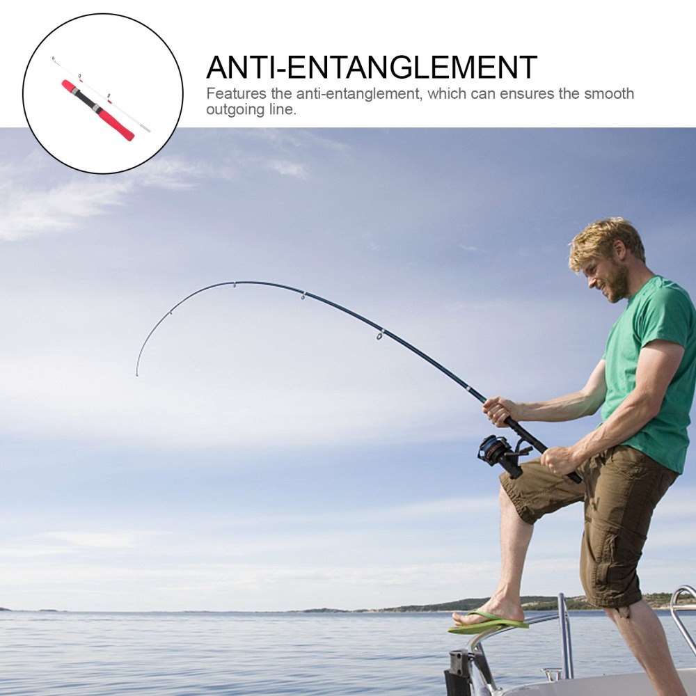 Mini Fishing Rod Ice Fishing Rod Small Sea Rod Raft Rod for Kids Child 60cm