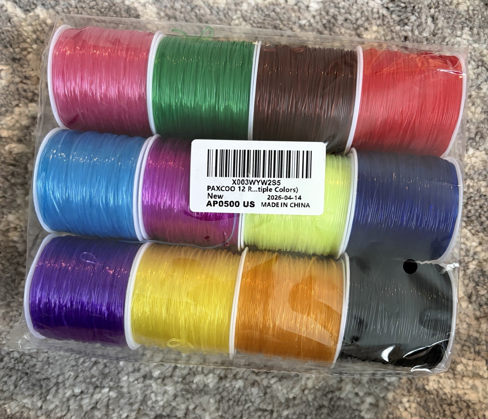 Lot of 12ea Nylon Rod Wrapping Threads