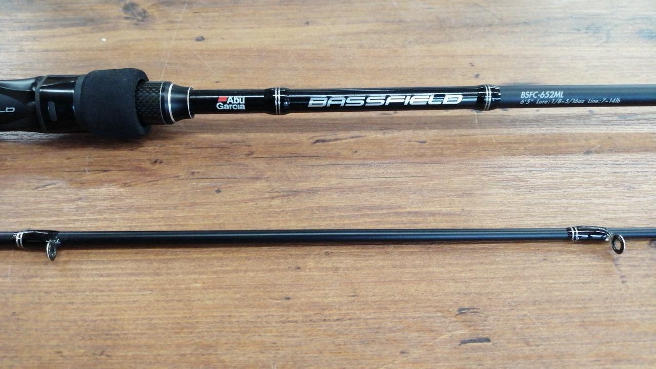 AbuGarcia BASSFIELD BSFC-652ML Bass Fishing Rod 7-14lb, 2-Piece, Medium Light