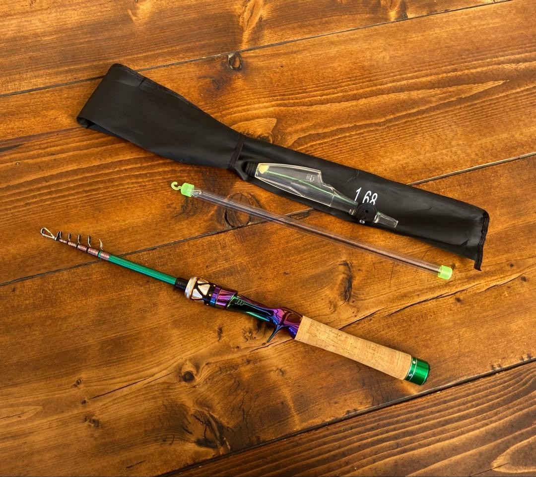 Trout Telescopic Fishing Rod 5’6″ Bait Lightweight Portable for Mountain Streams