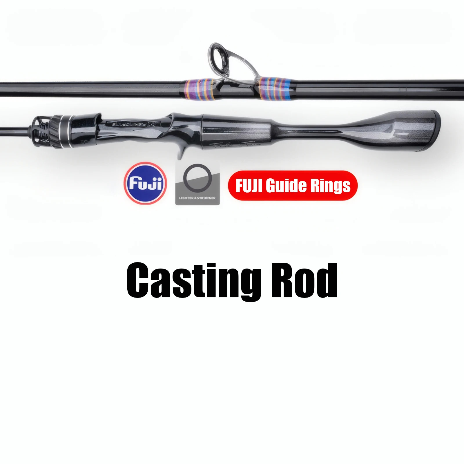 30T Carbon Fiber Lure Fishing Rod 2-Piece UL/L Fast Action Trout Carp Pole