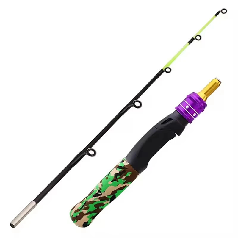 61cm Ice Fishing Rod Spinning Winter Raft Shrimp Pole Winter Fishing Rod Tackle