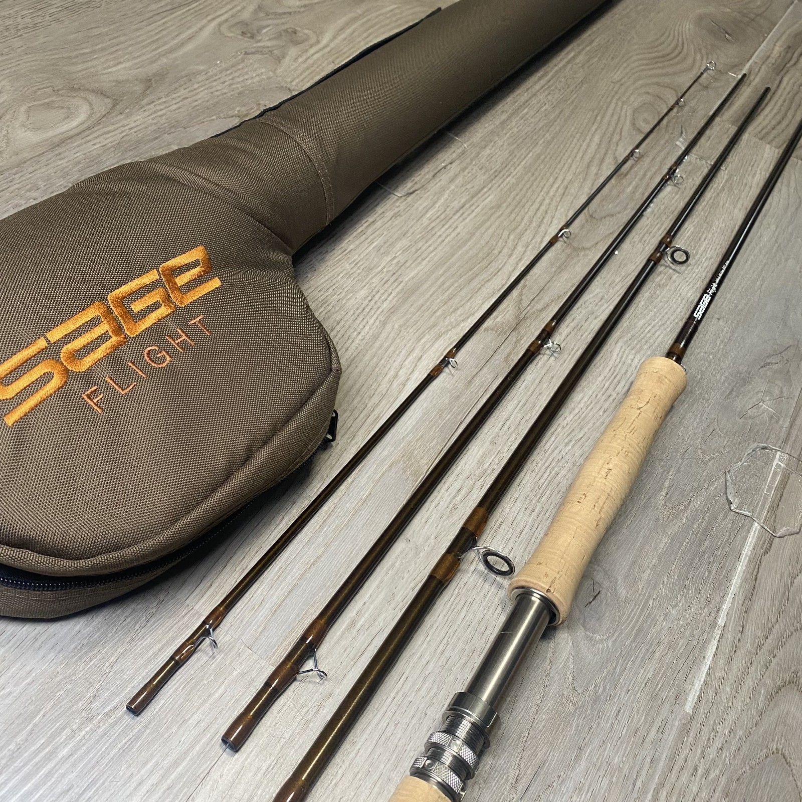 [Beautiful]Sage Flight 890-4 8wt 9’0″ Fly fishing rod w/Tube