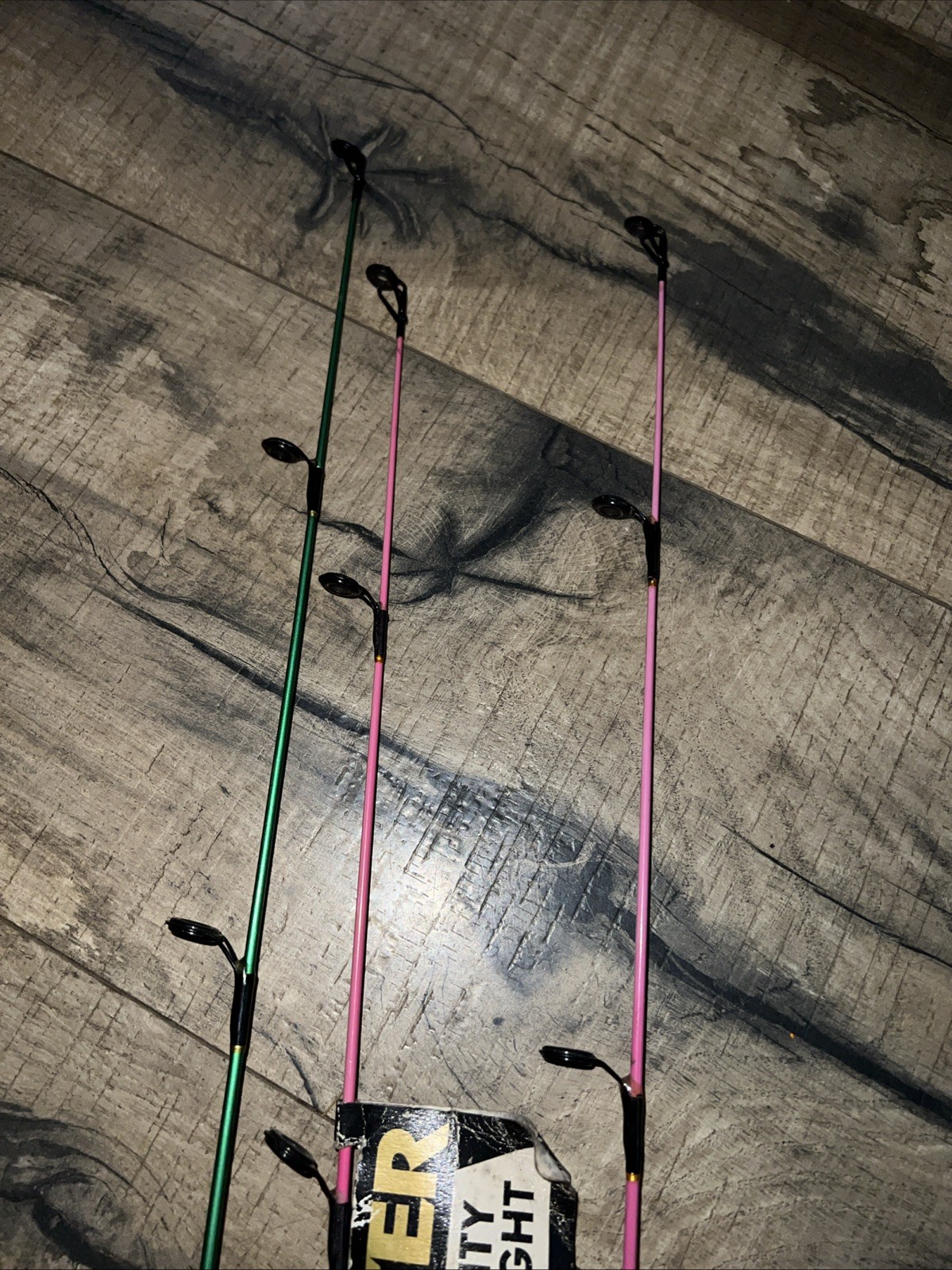 (3) Master Mighty Mity 24″ Ice Fishing Rods Ultra Light Never Used Pink Lady
