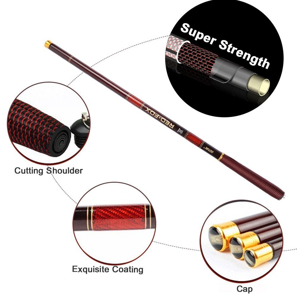 Telescopic Tenkara Fishing Rod 12-24Ft | Ultralight, Portable Hand Fishing Pole