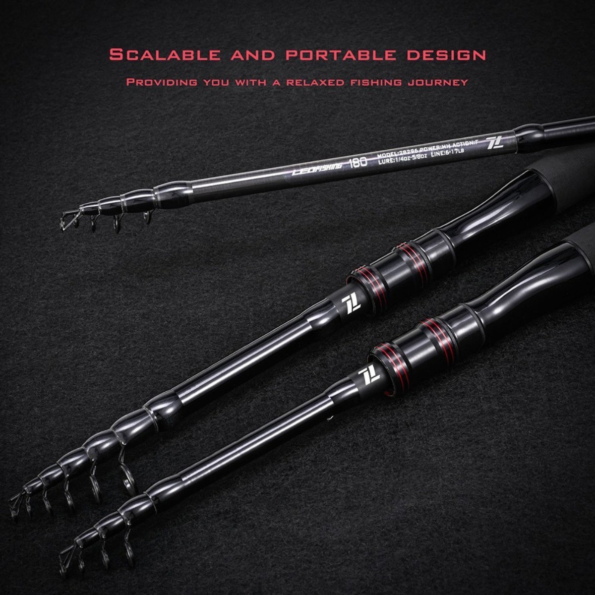 For Enhanced Sensitivity Telescopic Fishing Rod With Sturdy Carbon Fiber Build
