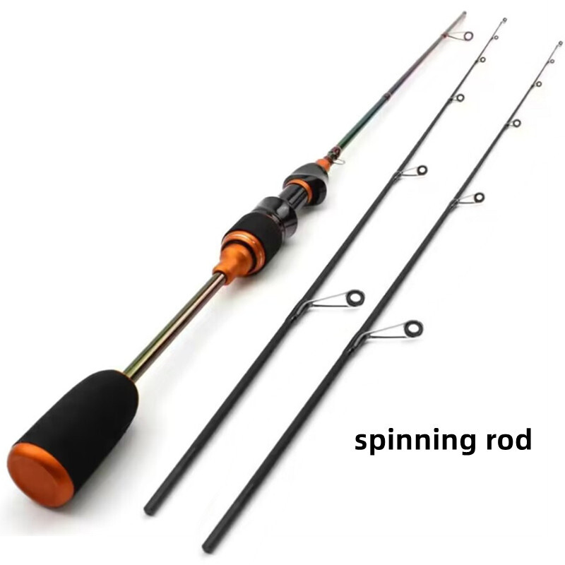 Fishing Spinning Rod 1.68M/1.8M Carbon Fiber 2Tips Lure Pole Casting Fishing Rod