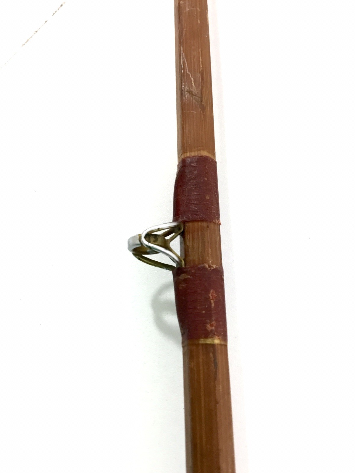 Vintage Montague Bamboo Hexagon 6 ft Boat Rod 1 Piece Heavy Collectible Decor