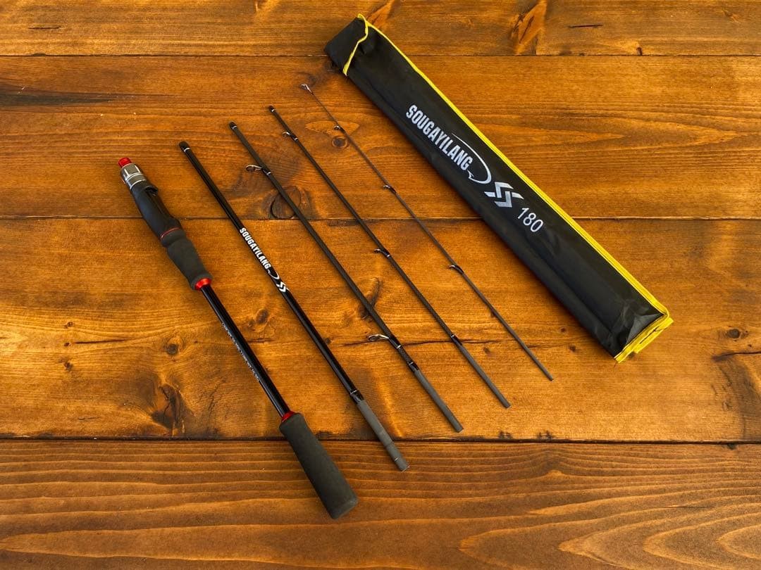 5-Piece Bass & Light Tackle Spinning Rod 6ft 180cm, portable, versatile, used