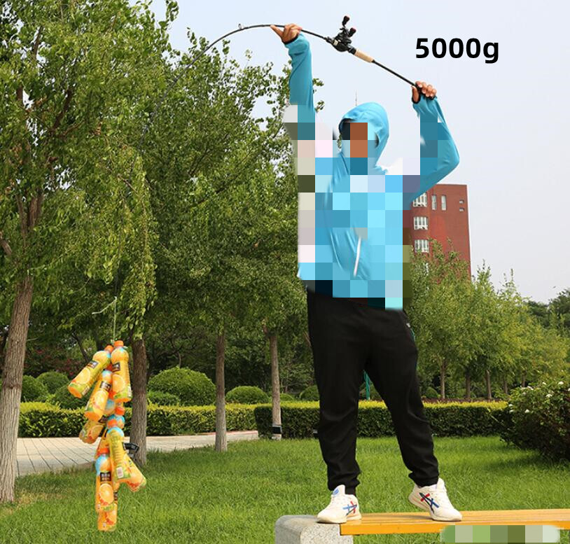 1.65M/1.8M Fishing Rod Carbon Fiber Spinning Casting Fishing Pole 2 Tip Fast Rod
