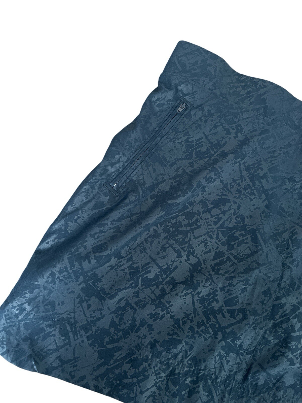 NWT Orvis Ladies Navy Shattered Glass Print Travel Skort, Size Medium