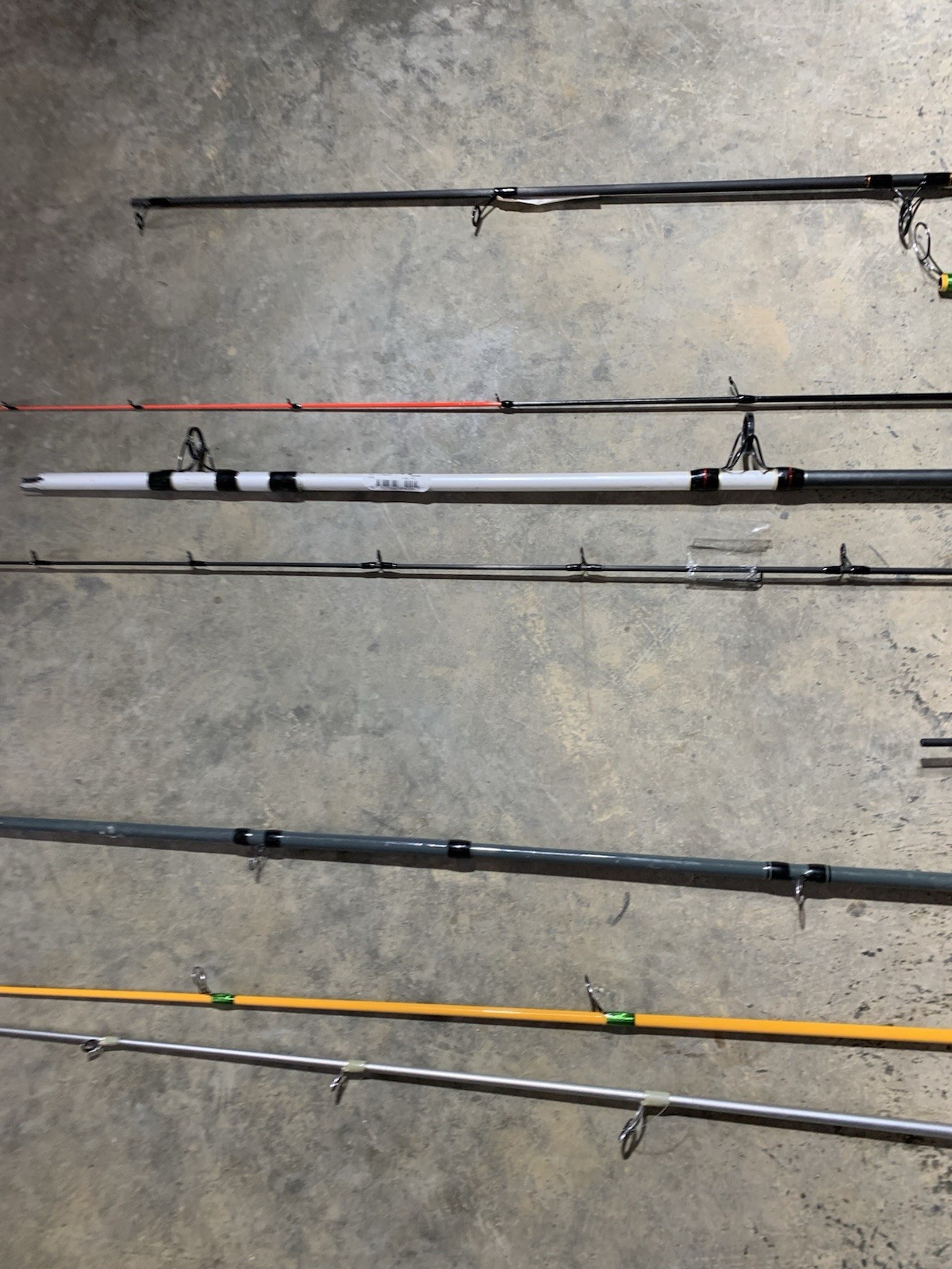 LOT OF 10 BASS PRO SHOPS FISHING RODS (BROKEN)