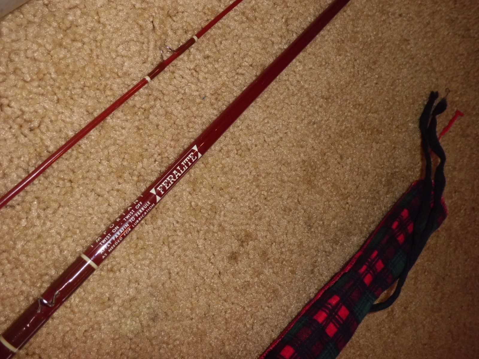 Vintage FENWICK Feralite ff85 Fly 8’6″ Rod made in USA #H68073- 7-8 fly wt.