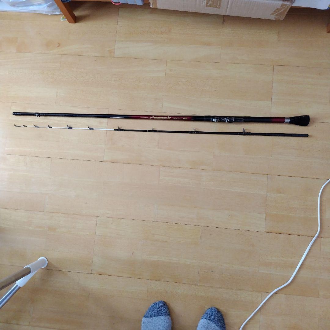 Mightymaster Boat Rod 30-210 210cm with 6 Guides Black/Red Used