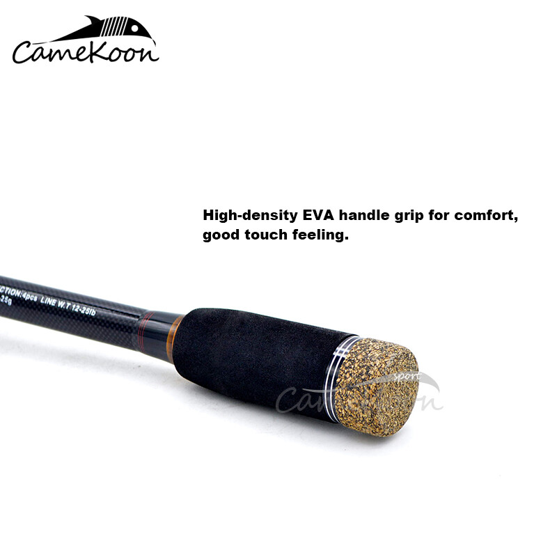 CAMEKOON Spinning Fishing Rod 6’8/7’8/8’8/9’6 Lure Weight 10-25oz 4PCS Lure Pole