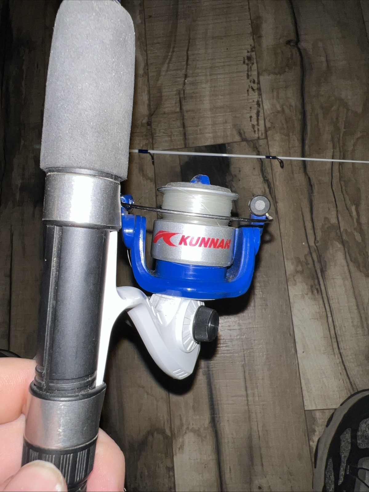 Kunnan Ultralight Spinning Rod 4.5’ 2-Pc KBRV & 5.2:1 Reel American Flag Decal