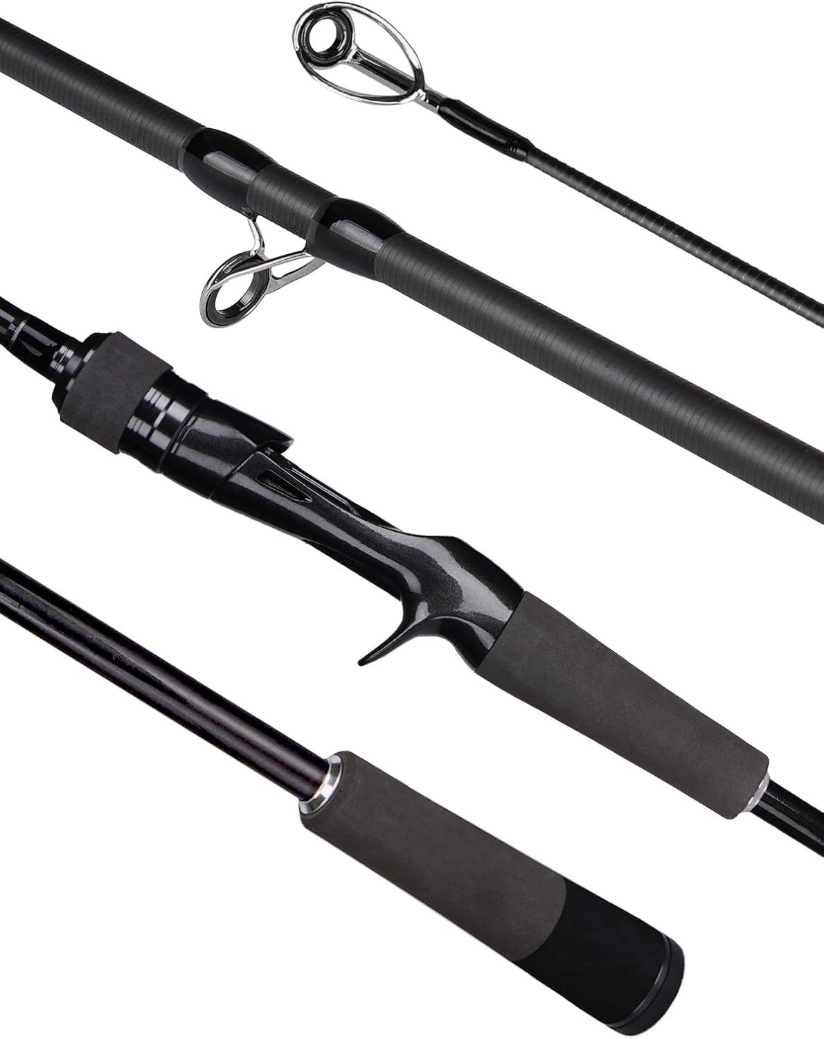 Carbon Fiber Fishing Rod Series 6-12 Ft, Spinning & Casting Rods with Stainle…