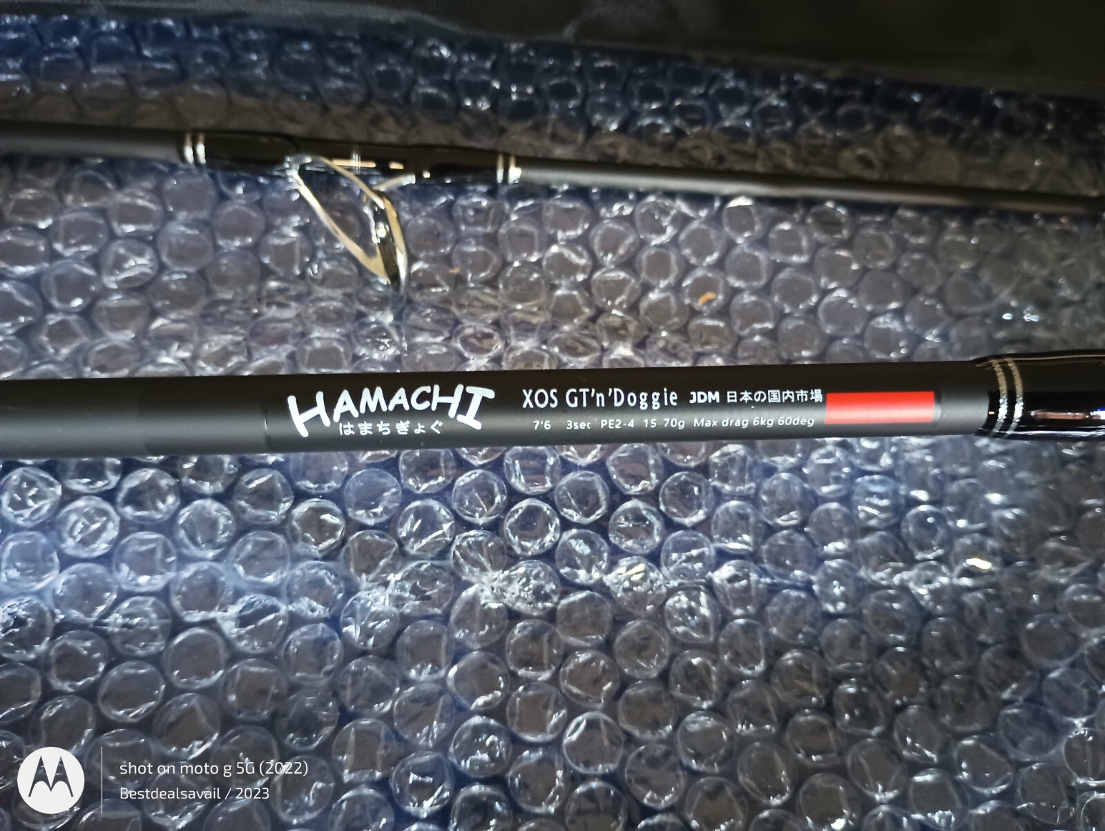 HAMACHI 7’6 XOS GT’n’Doggie Ultra Cast 20 – 40lb Japan spinning fishing rod