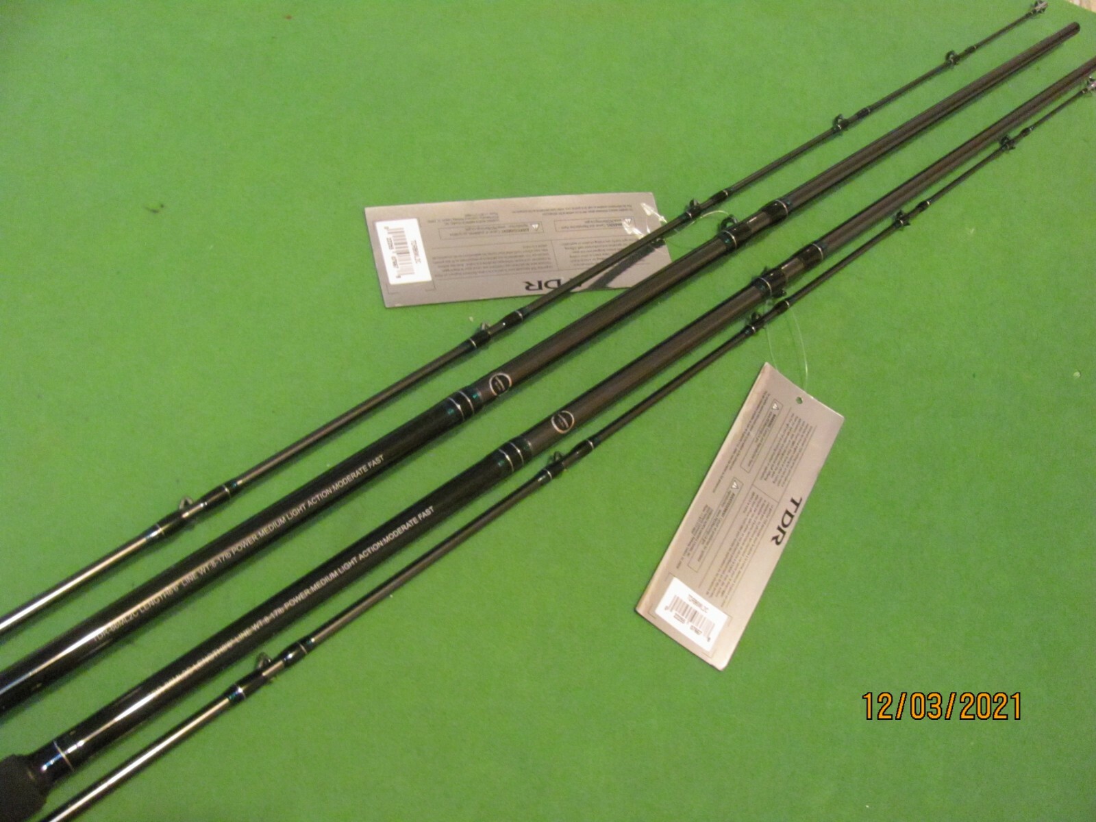 2) SHIMANO TDR 8′ 6″ MED. LIGHT MODERATE FAST ACTION CONVENTIONAL TROLLING RODS.