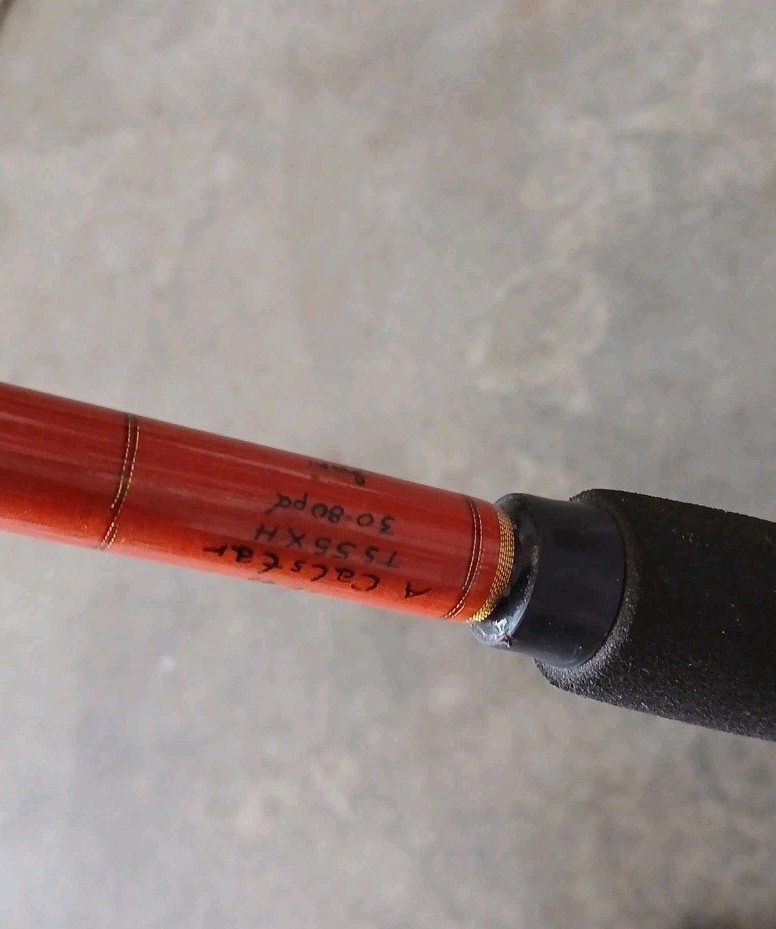 CALSTAR 5′ 11″ 30-80 LB CUSTOM CONVENTIONAL FISHING ROD MINT!