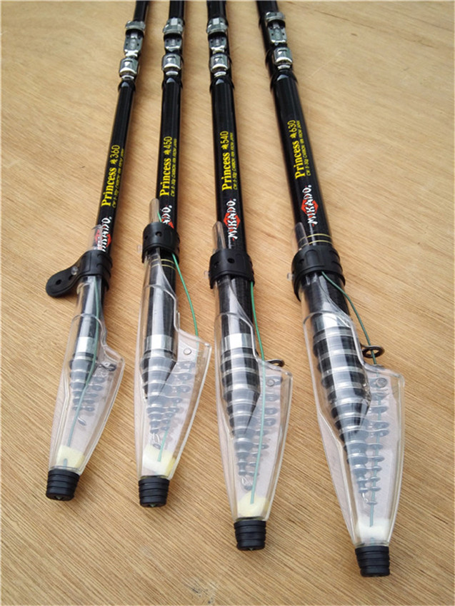 Portable Carbon Fiber Superhard Telescopic Rock Fishing Rod Pole Tackle3.6m-7.2m