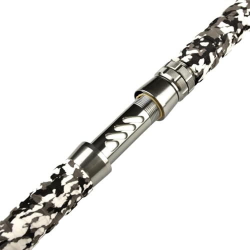Catfish Fishing Rods – 7’6″ One-Piece Glow with Black Light – Albatross White