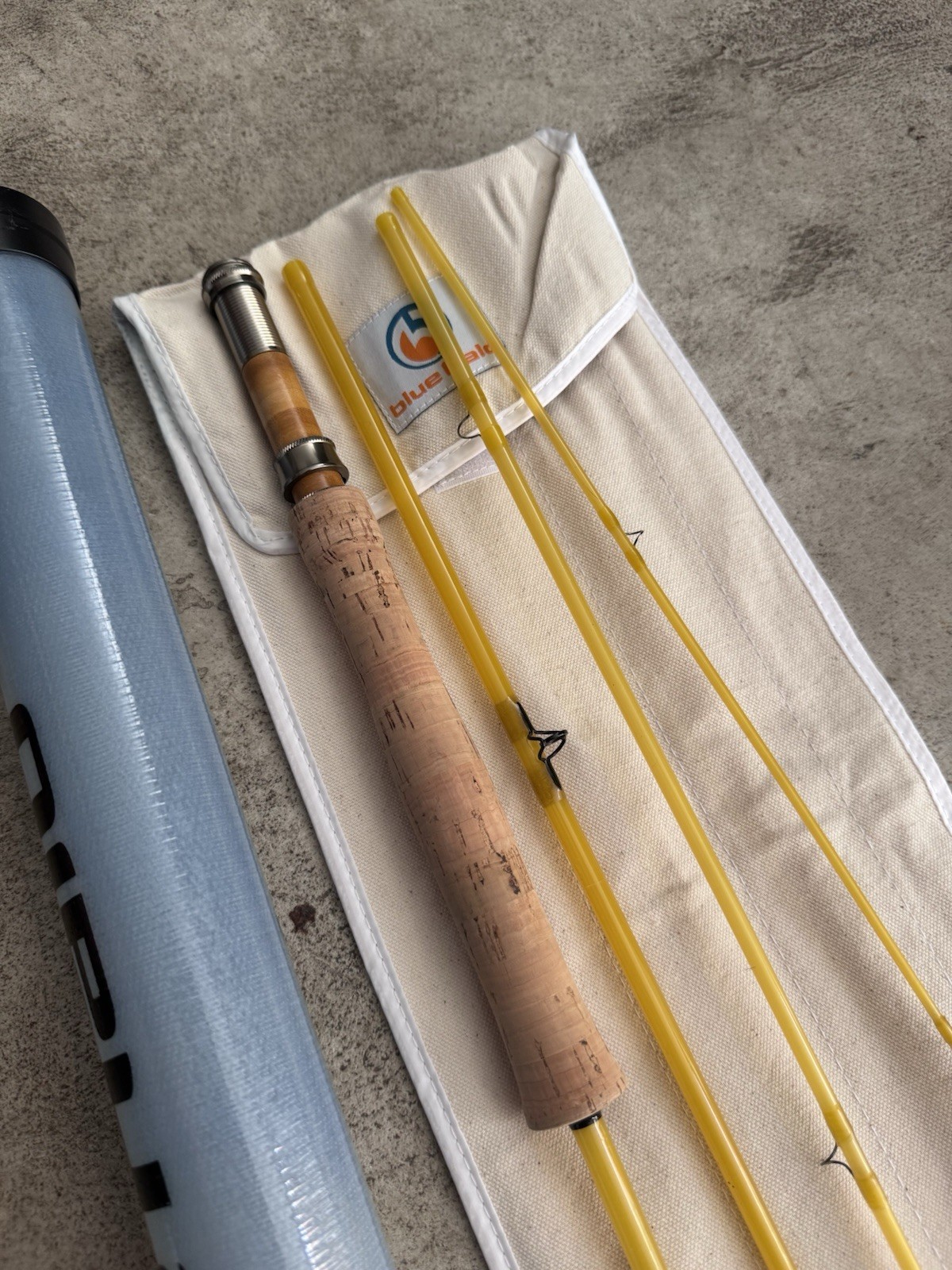 Blue Halo SEVEN SIX 3 Fly Rod 7’6″ 3wt Fast Action 4pc Yellow Cork Handle
