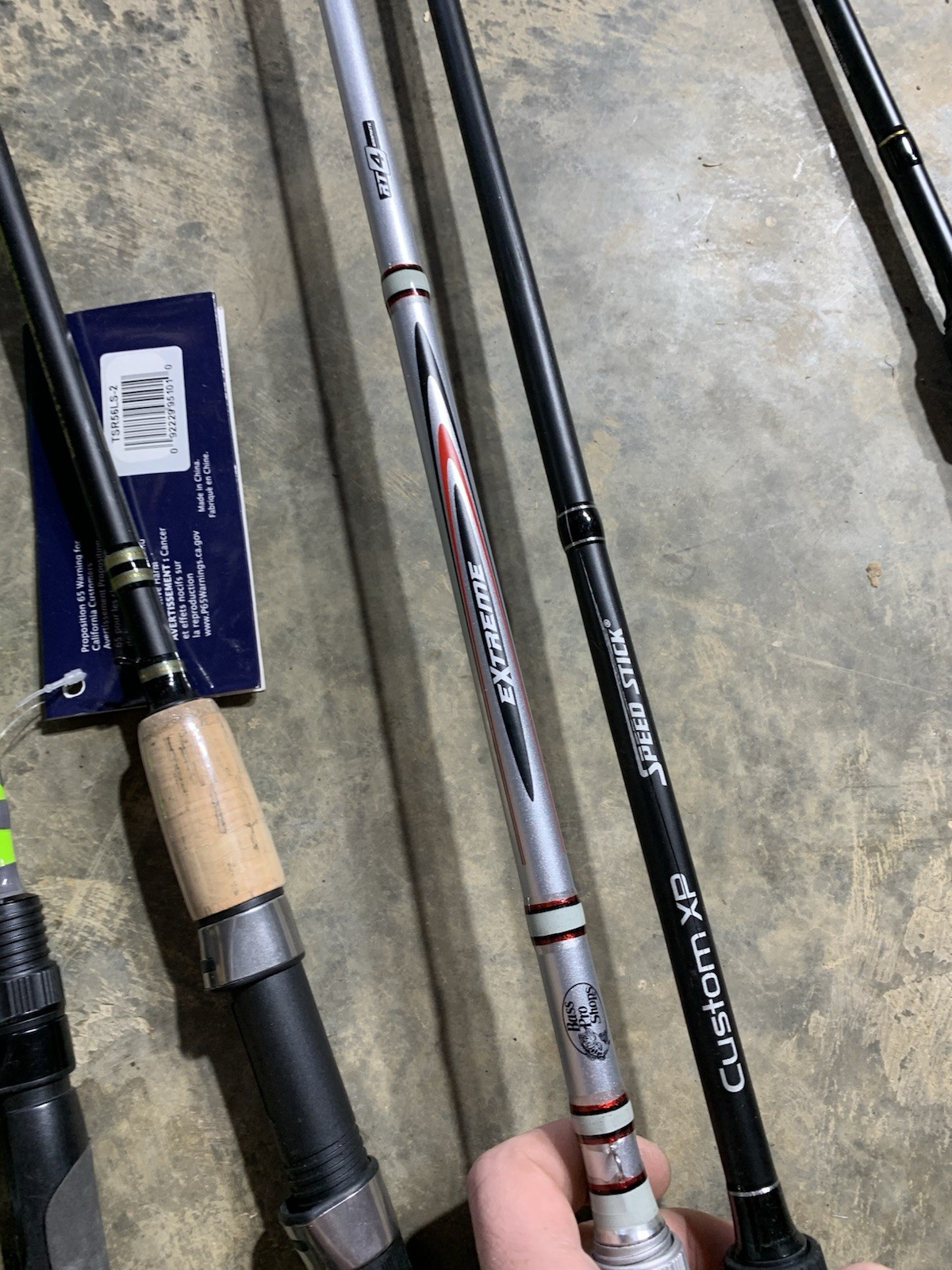 LOT OF 10 BASS PRO SHOP, Lews, Berkley FISHING RODS (BROKEN)