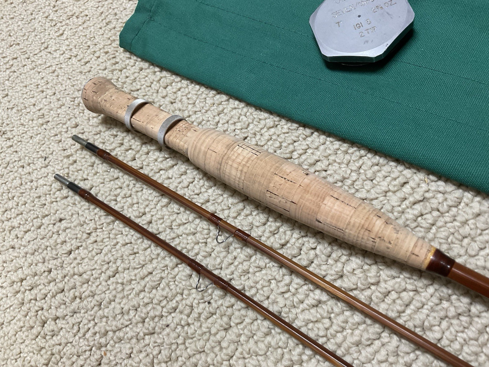 Stunning Vintage Orvis Seven/Three Bamboo Fly Rod 7’ 3wt Spring Creek Rod
