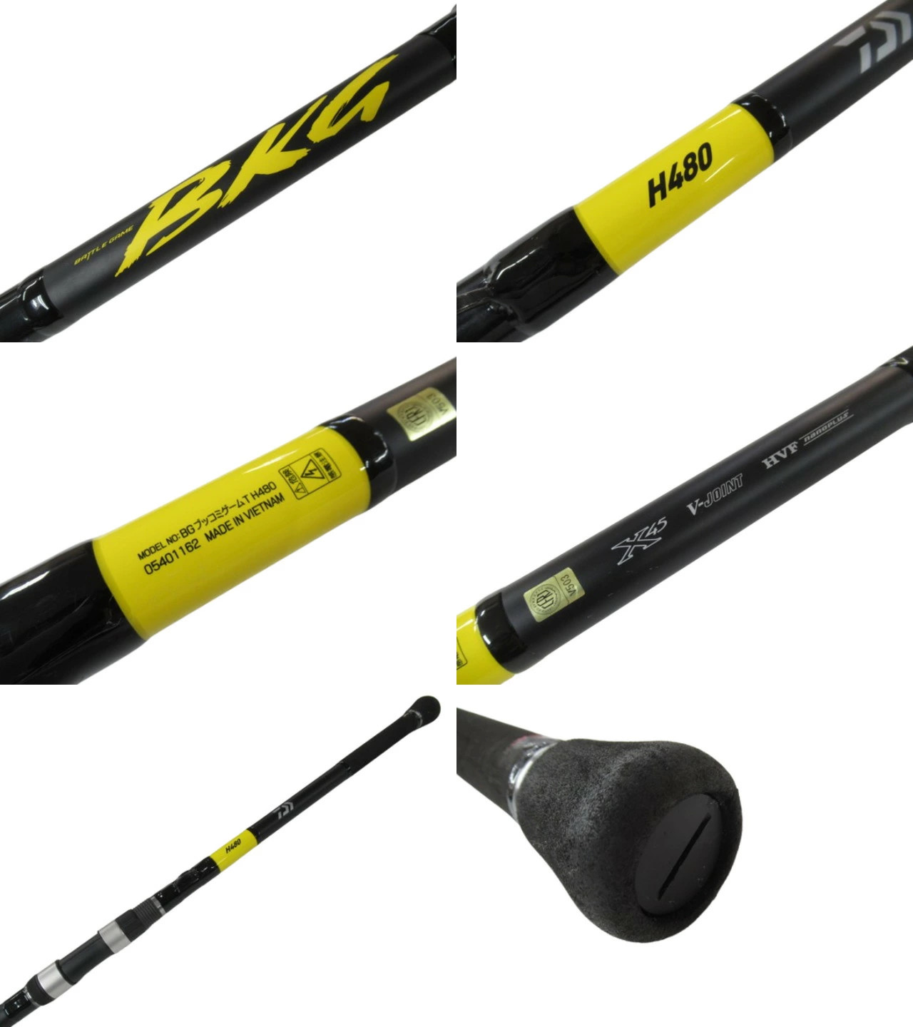 Daiwa Battle Game BKG T H480 Fishing Rod Izorod Used, 19.7in/50cm