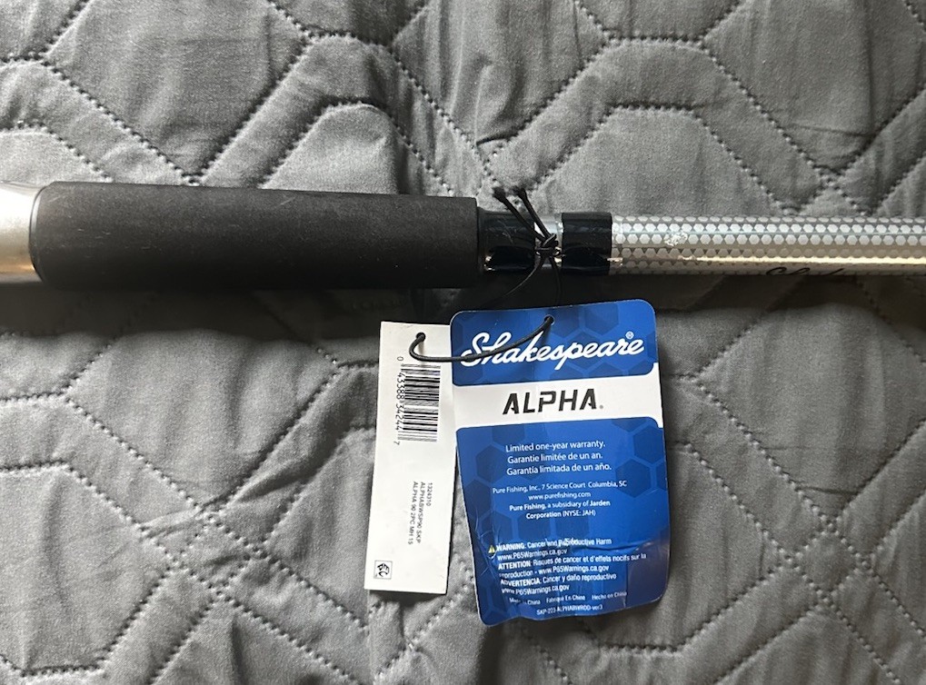 Alpha Shakespeare Fishing Rod BWS90 9’ 0”(2.74 M) Medium Heavy (15-25LB Line)