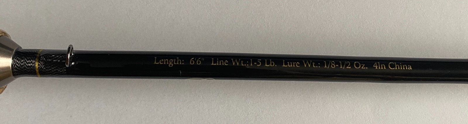 High modulus Graphite Trout Spin Rod – 2 section 6’6″ – Light Guides -New