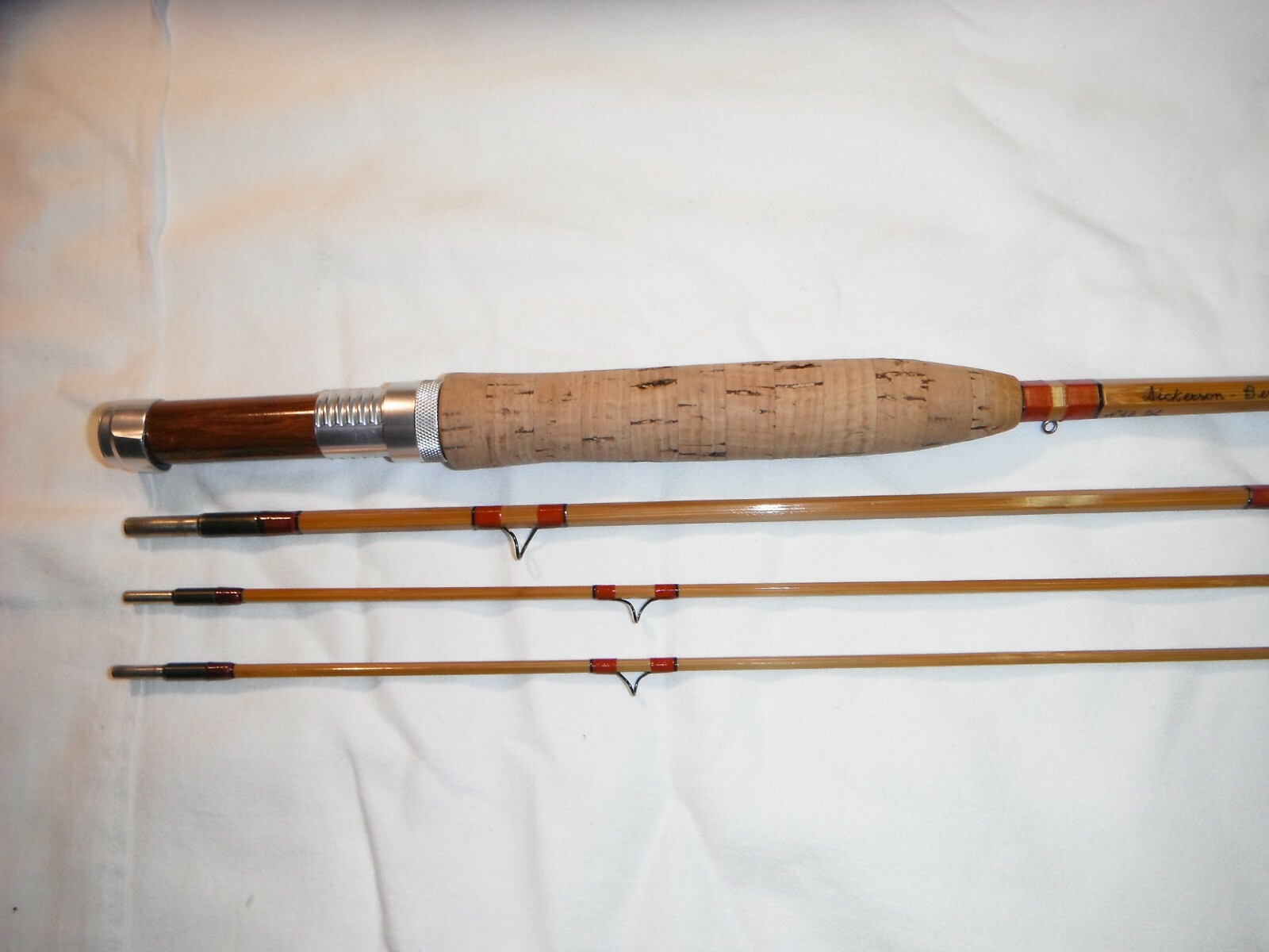 Fly Rod bamboo reproduction Dickerson 761510 7’6” linea 4#5 .(2TIP)