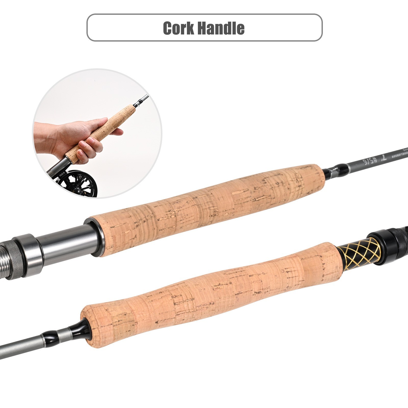 Travel Fly Fishing Rods 7ft Multinodal Medium Carbon Fiber Fast Action Fly Rod