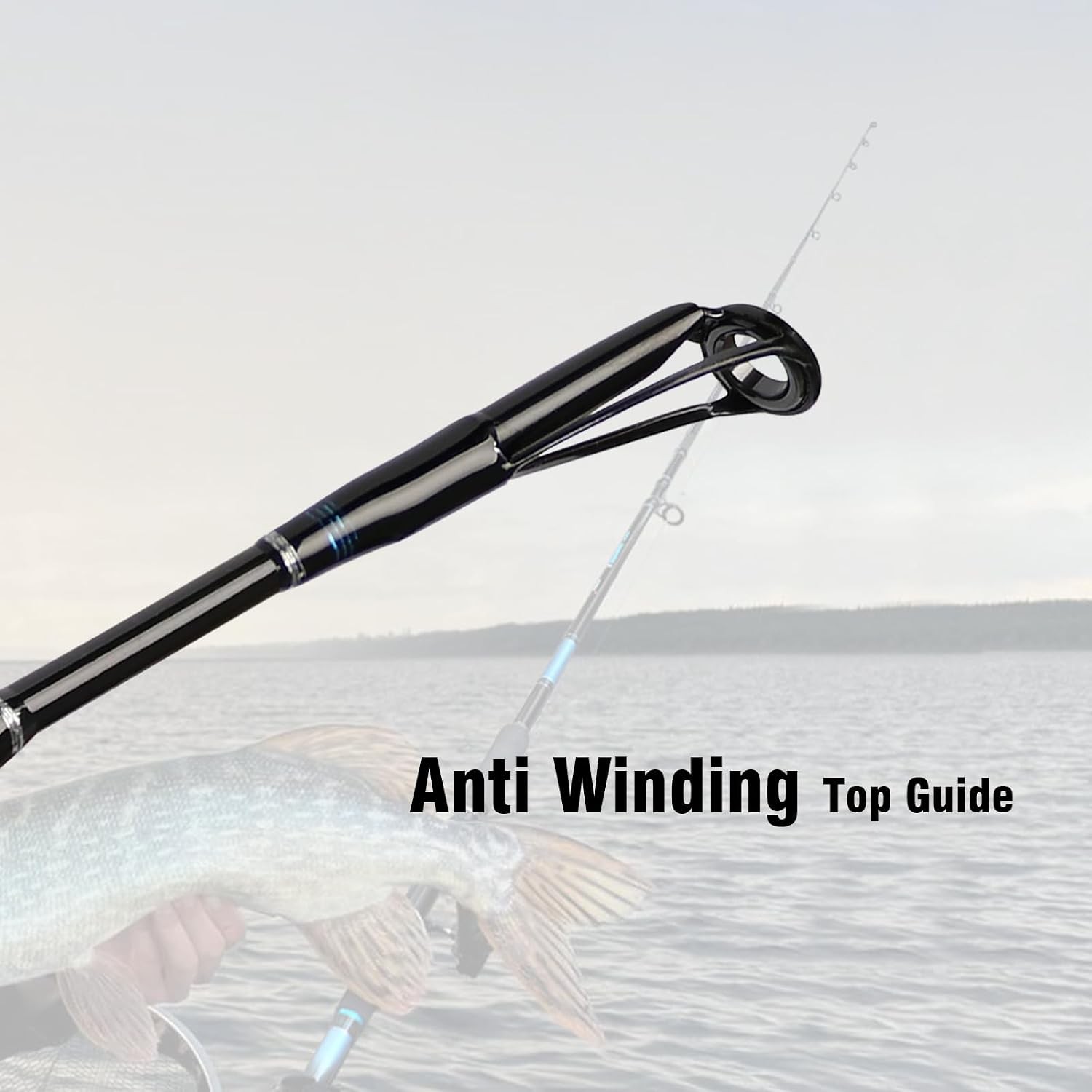 4-Piece 7-Feet Carbon Fiber Boat Fishing Rod Spinning Travel Portable