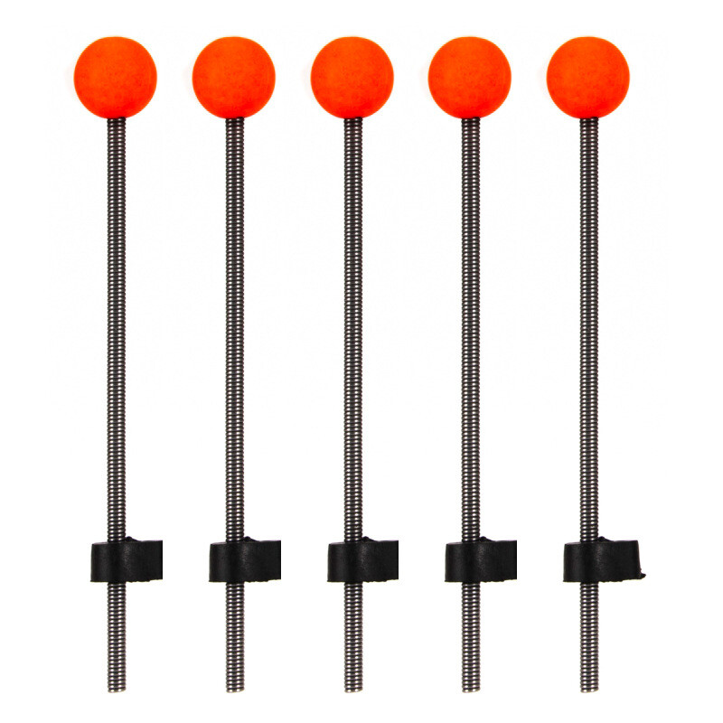 5PCS Red Ball Spring Rod Tips Ice Fishing Pole Spring Ball Tips 9/10/12cm