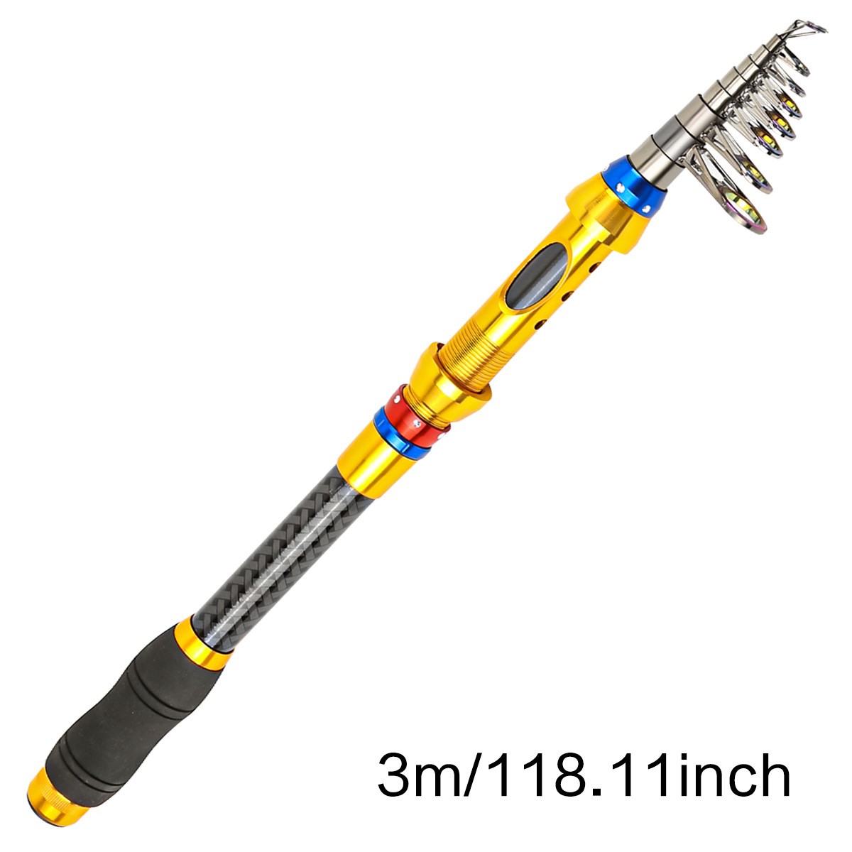 Telescopic Fishing Rods High Carbon Fiber Portable Rod Sea Spinning Pole Fast