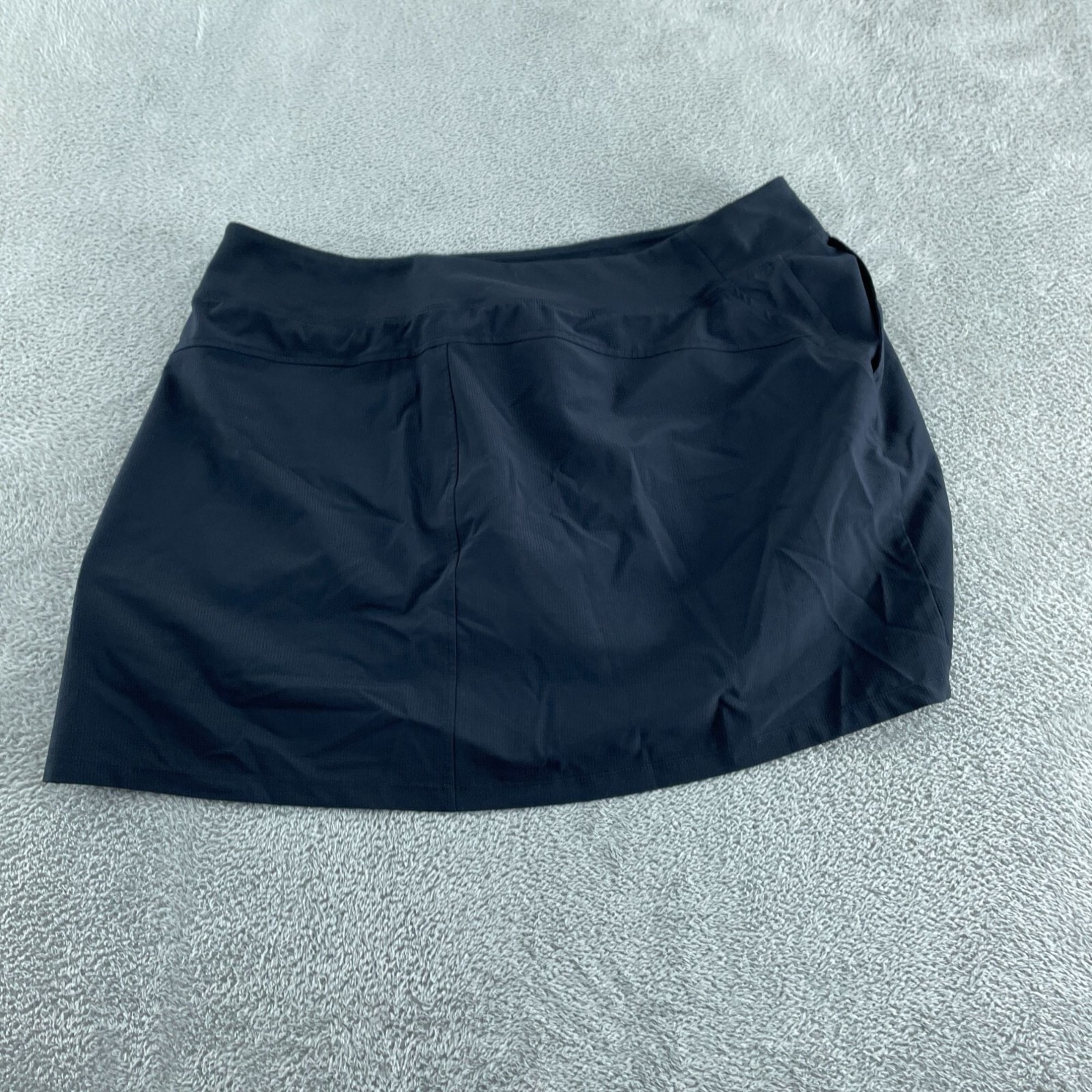 Orvis Womens Black Skort XXL With Built-In Shorts Activewear Polyester 1557