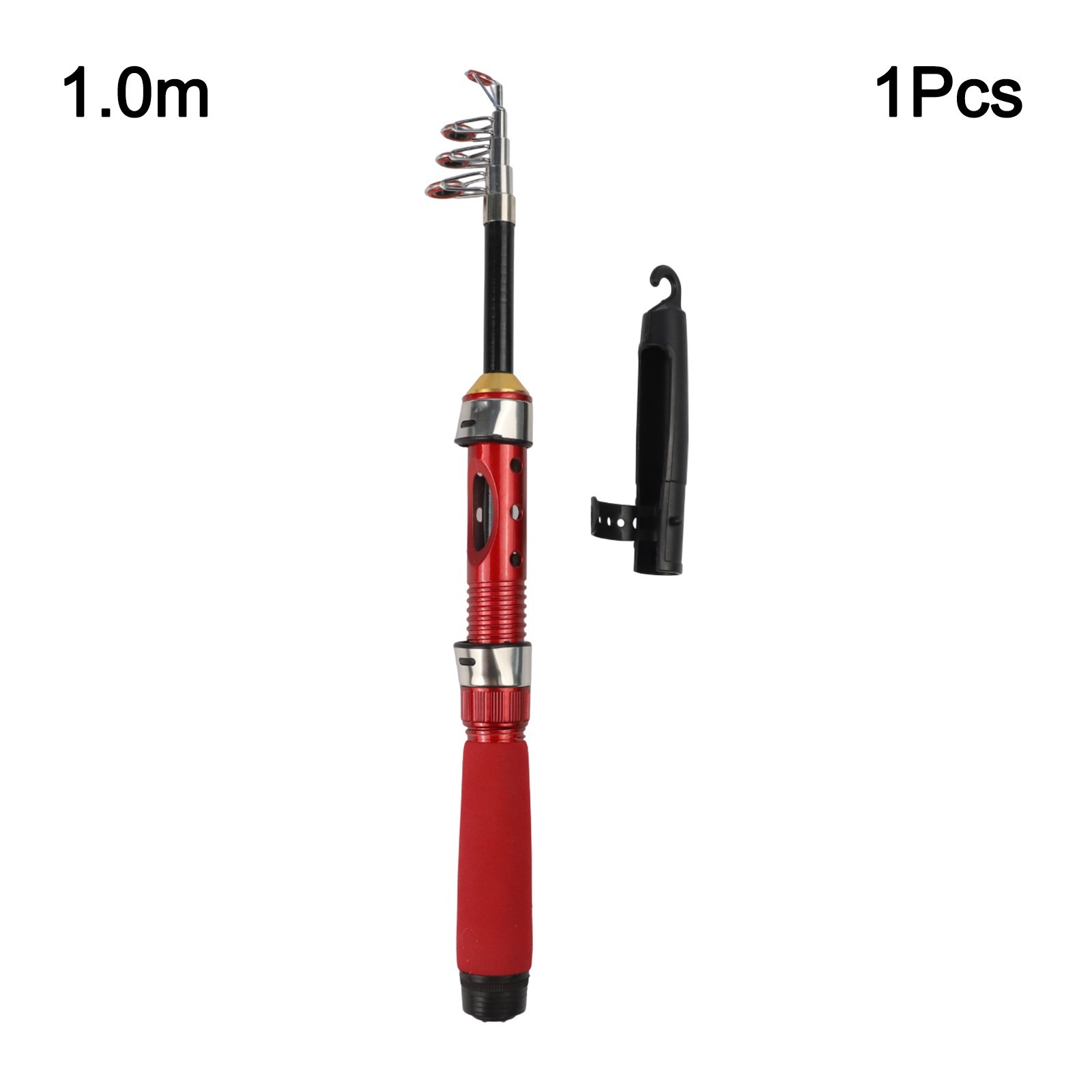 Telescopic Folding Fishing Rod for Compact Storage and Easy Transport